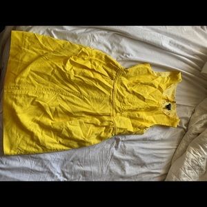 J. Crew yellow dress with zipper and pockets